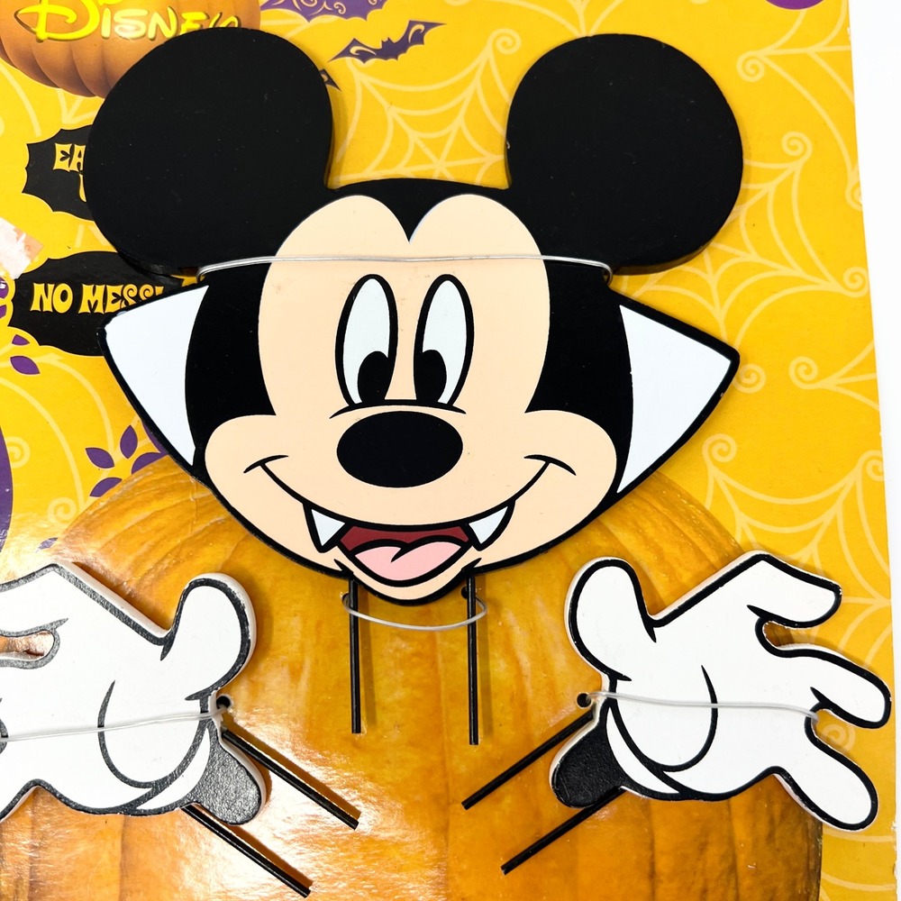 Disney's Mickey Halloween Pumpkin Push-ins Decoration Kit 5 piece set - Picture 4 of 6